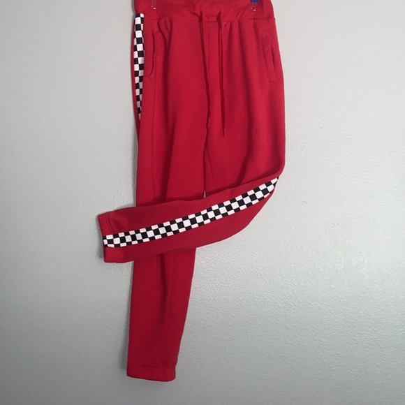 Red Checkered Striped sweatpants - Rue21 - Picture 3 of 5